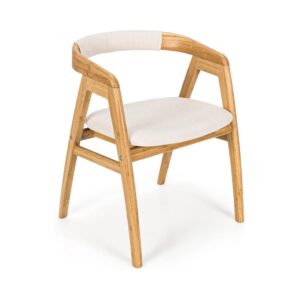 Japandi Style Bamboo Accent Chair