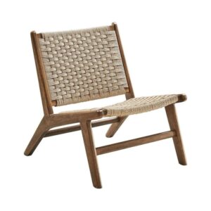 Japandi Woven Rope Accent Chair