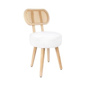 Upholstered Accent Chair in Japandi Style
